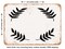 DECORATIVE METAL SIGN - Laurel Wreath Solid - Vintage Rusty Look